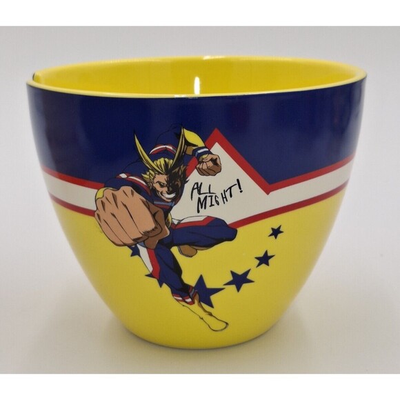My Hero Academia Ramen Bowl 16oz All Might United States of Smash NO CHOPSTICKS - Picture 1 of 8